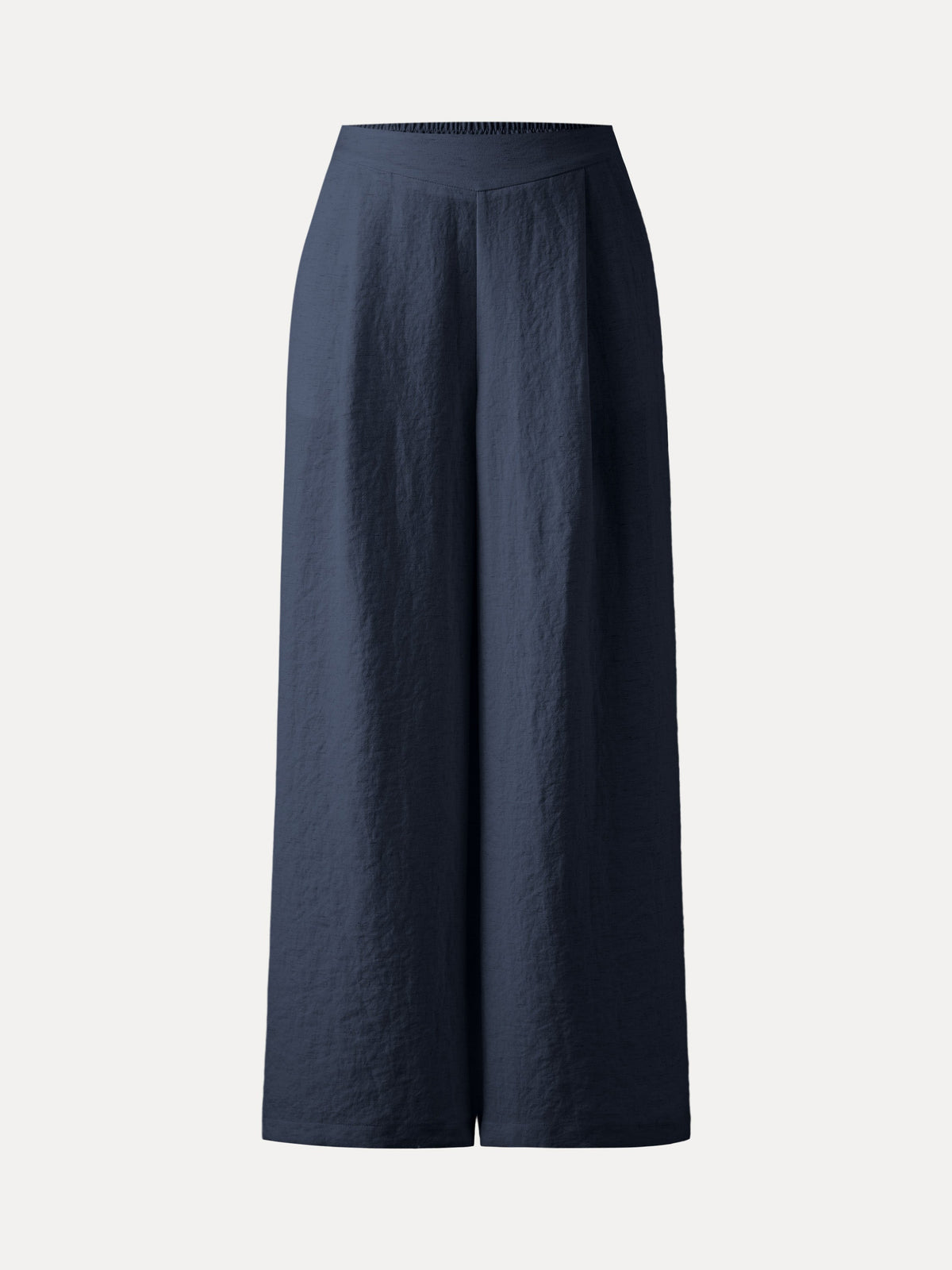 OGLmove Women's Breezy Linen-Like Mid-Rise Wide-Leg Pants with Pockets