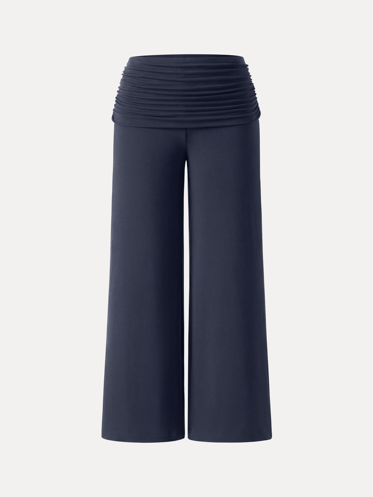 OGLmove Women's Wool Blend Drapey Wide-Leg Pull-On Pants with Pockets