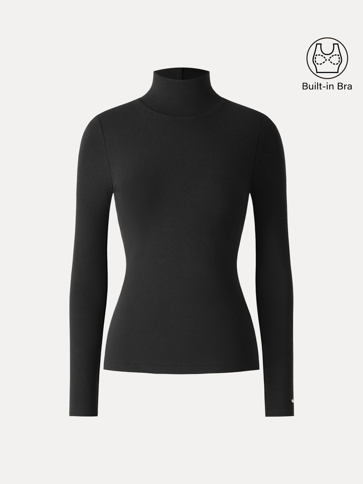 OGLmove Women's ProWarm Turtleneck Long Sleeve Bra Top