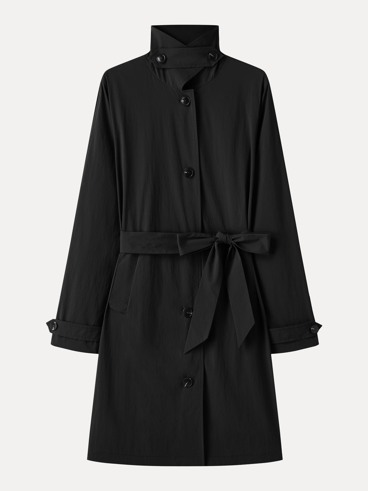 OGLmove Women's Water-Repellent Notched Collar Trench Coat
