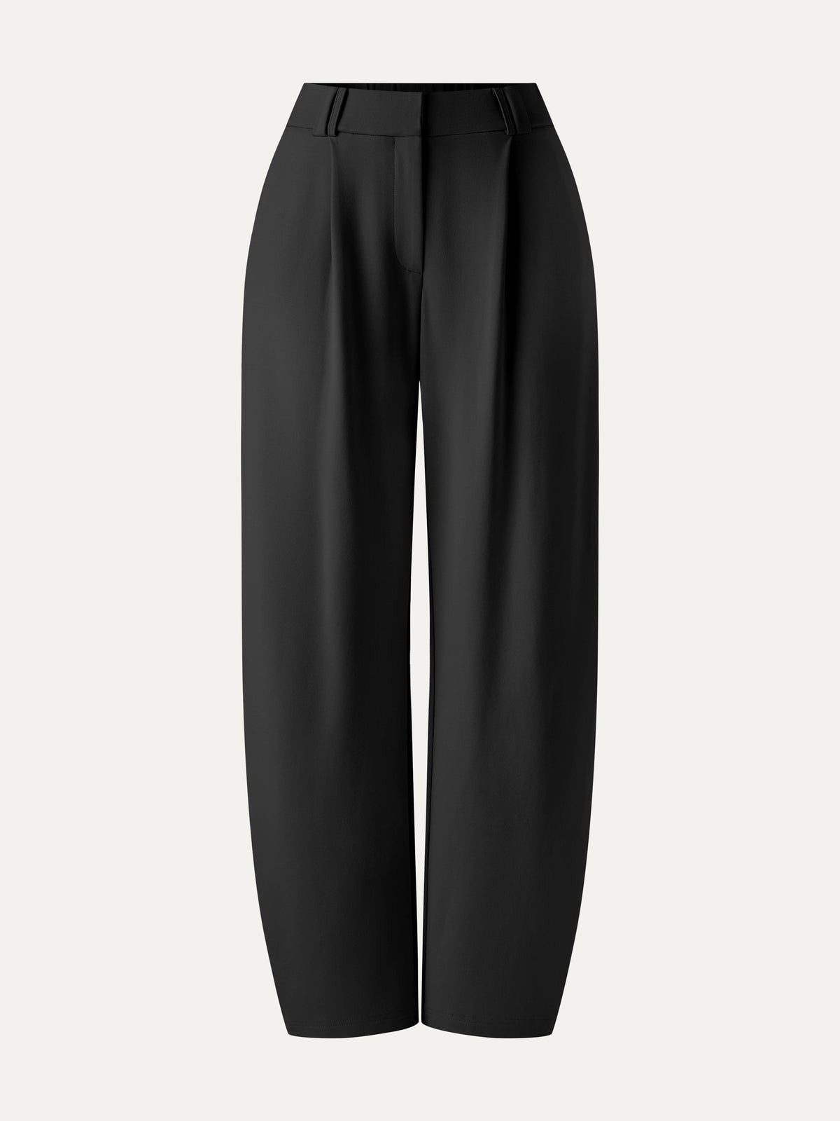 OGLmove Women's Ponte High-Rise Cropped Barrel Pants