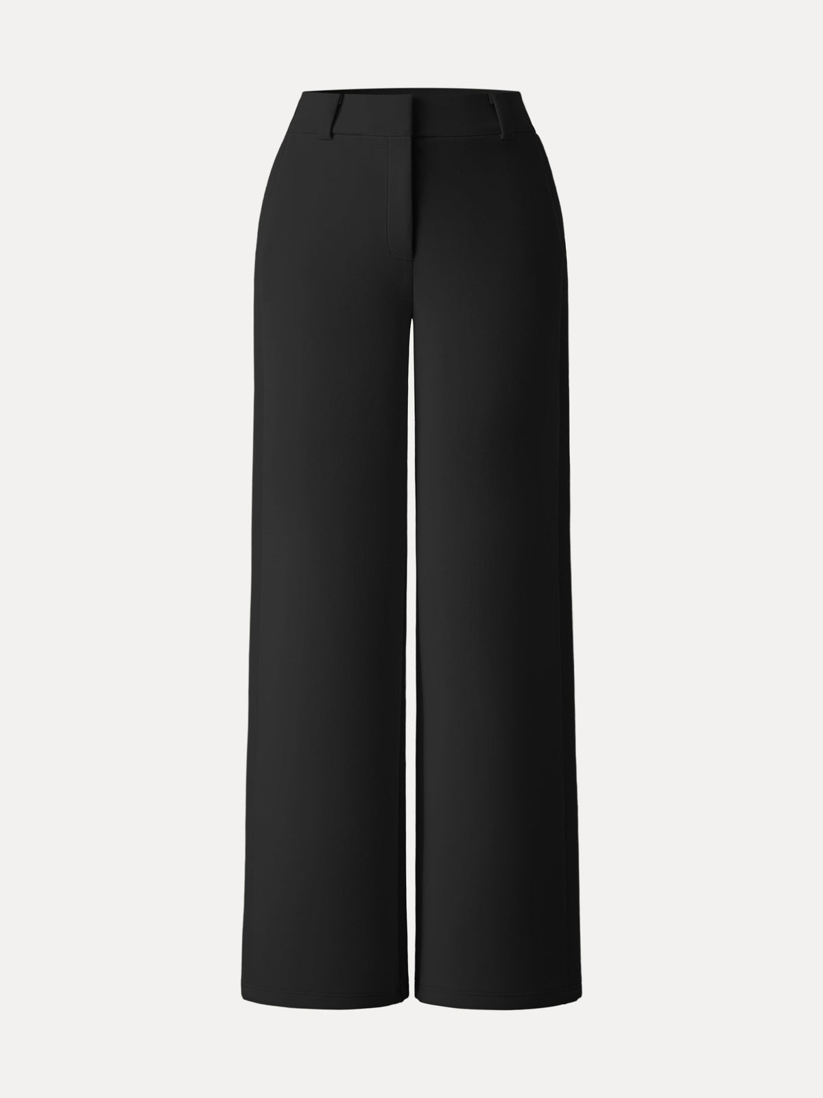 OGLmove Women's Stretchy Mid-Rise Wide-Leg Trousers