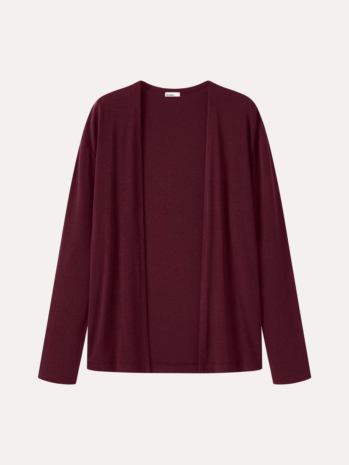 OGLmove Women's Premium Lyocell-Wool Open-Front Cardigan