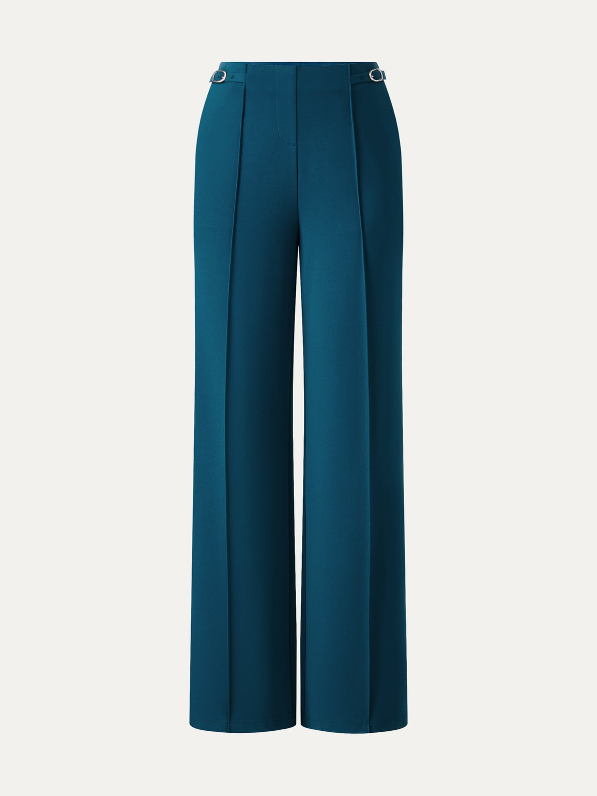OGLmove Women's 4-Way Stretch Drapey High Rise Wide Leg Ankled Pant