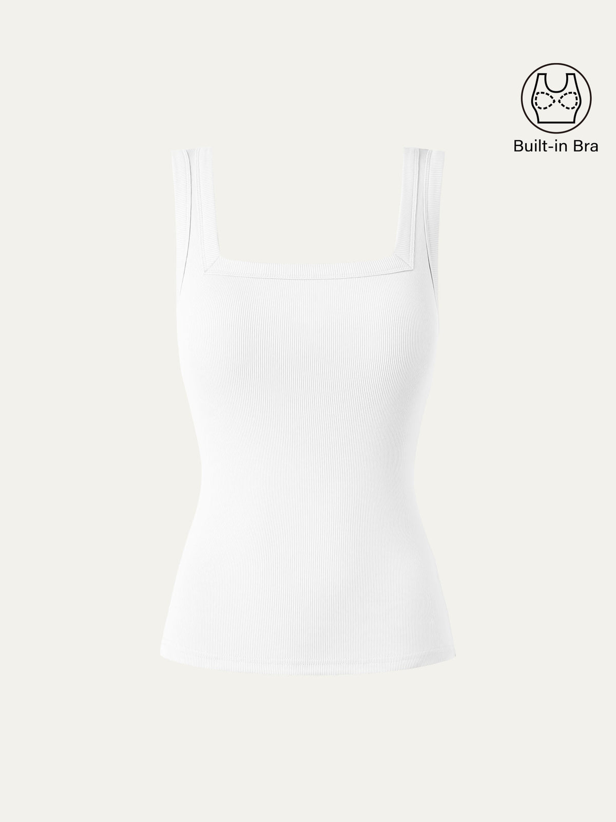 OGLmove Women's Slinky Square Open-Back Bra Tank Top