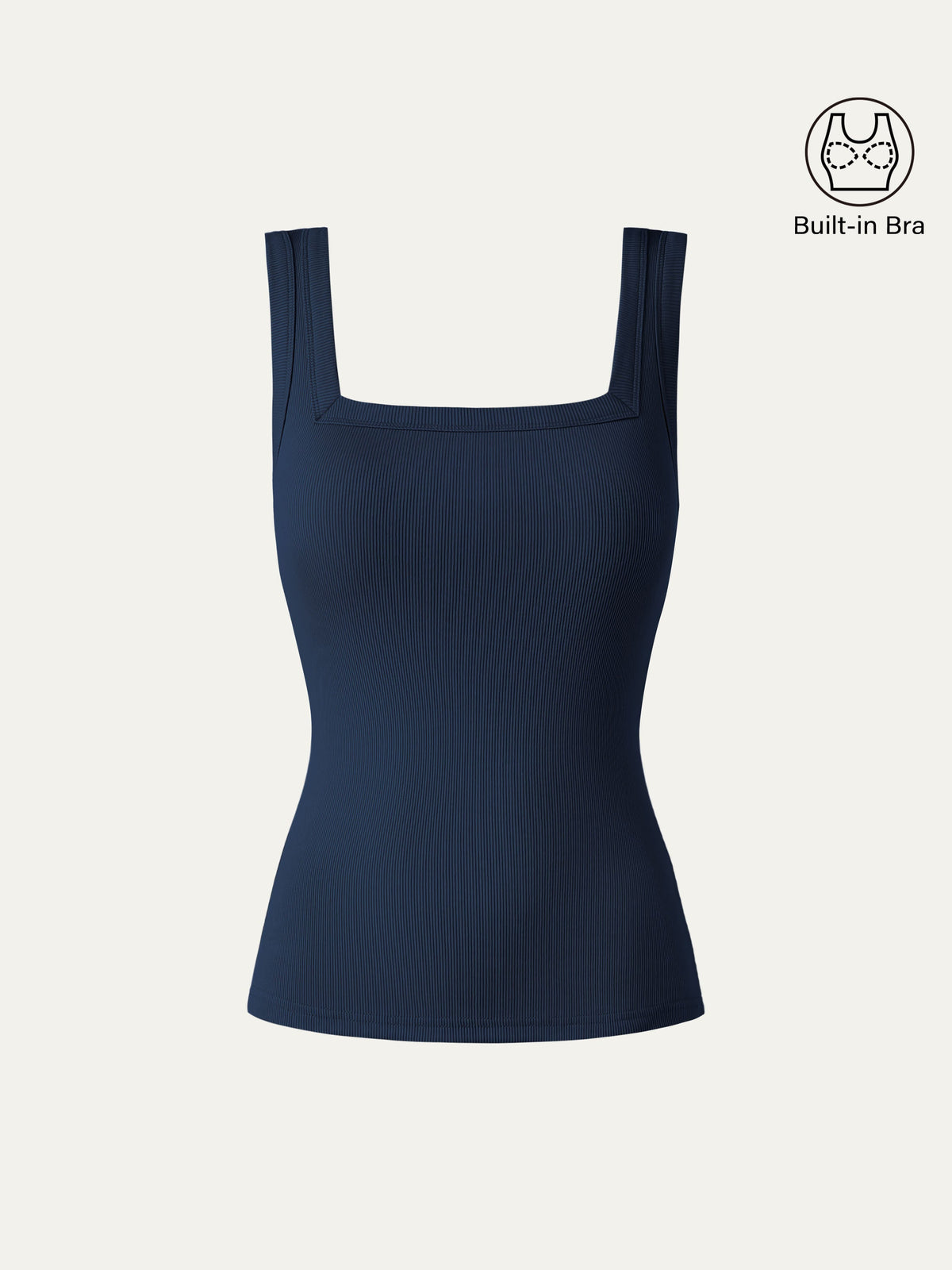 OGLmove Women's Slinky Square Open-Back Bra Tank Top