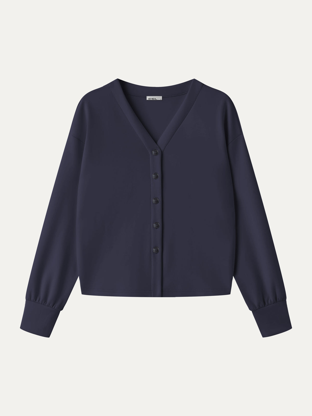 OGLmove Women's Modal Spacer Knit V-Neck Cardigan