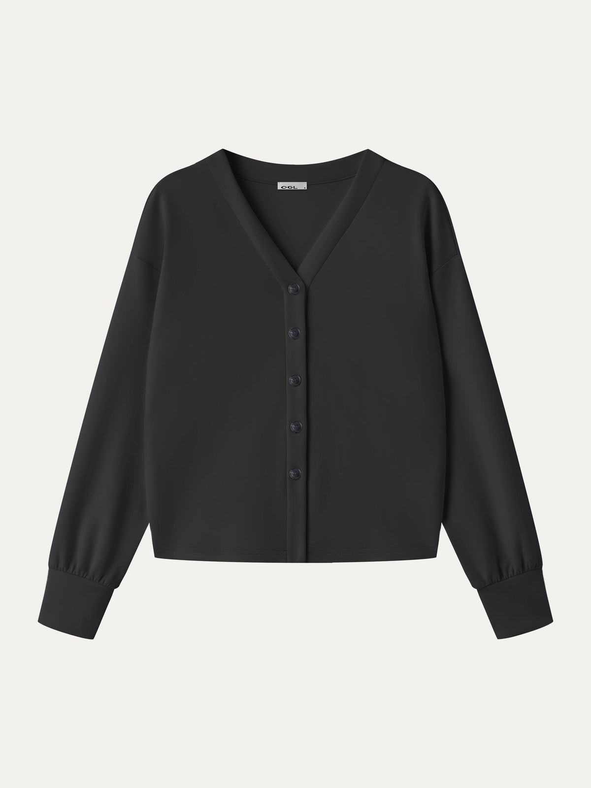 OGLmove Women's Modal Spacer Knit V-Neck Cardigan