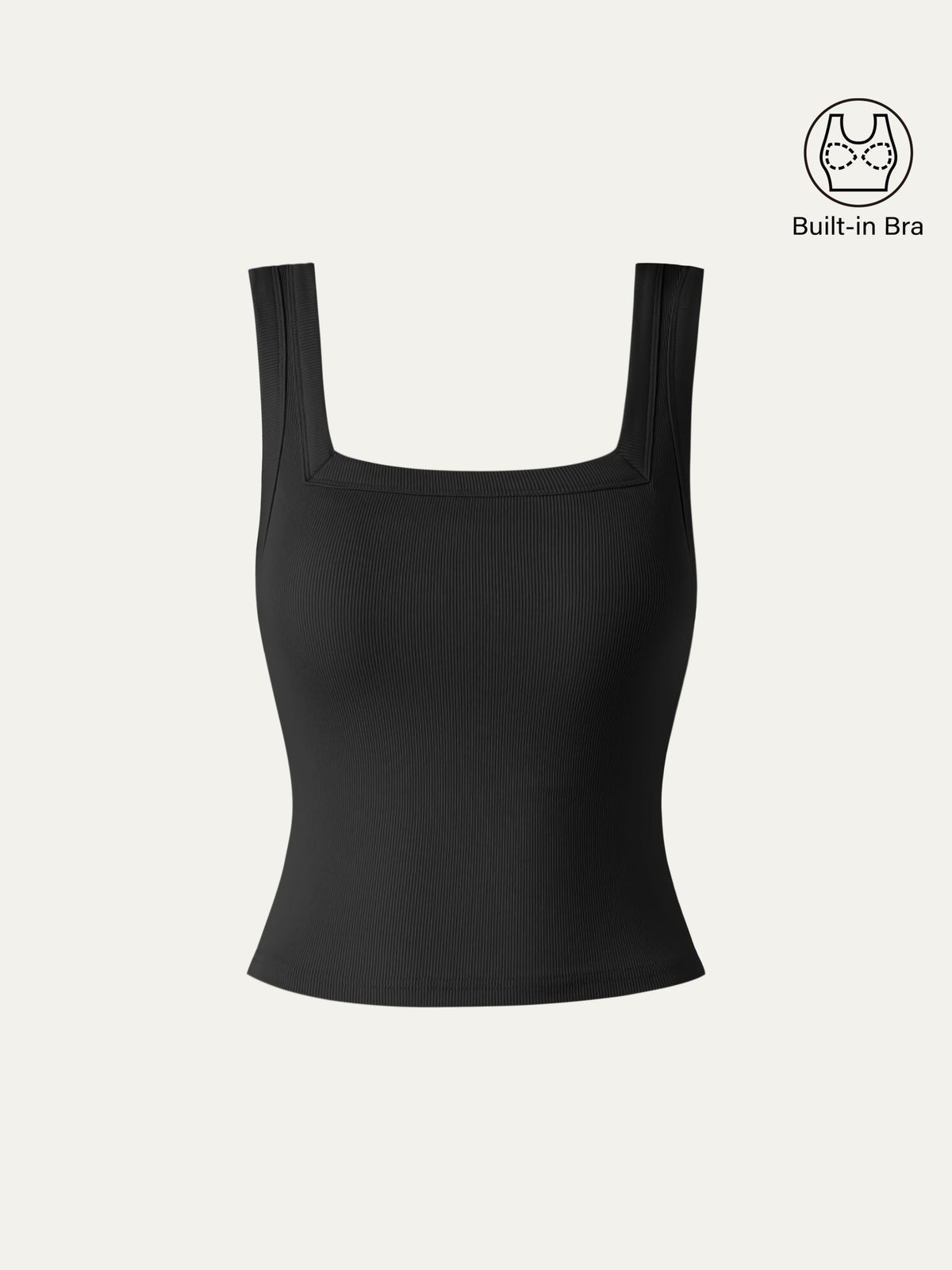 OGLmove Women's Slinky Square Open-Back Bra Tank Top