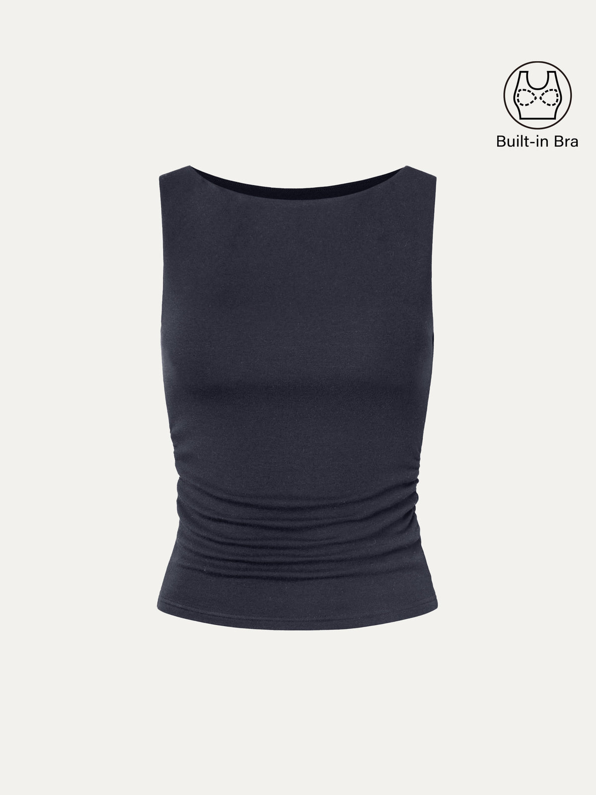 Boat Neck Bra Tank Top