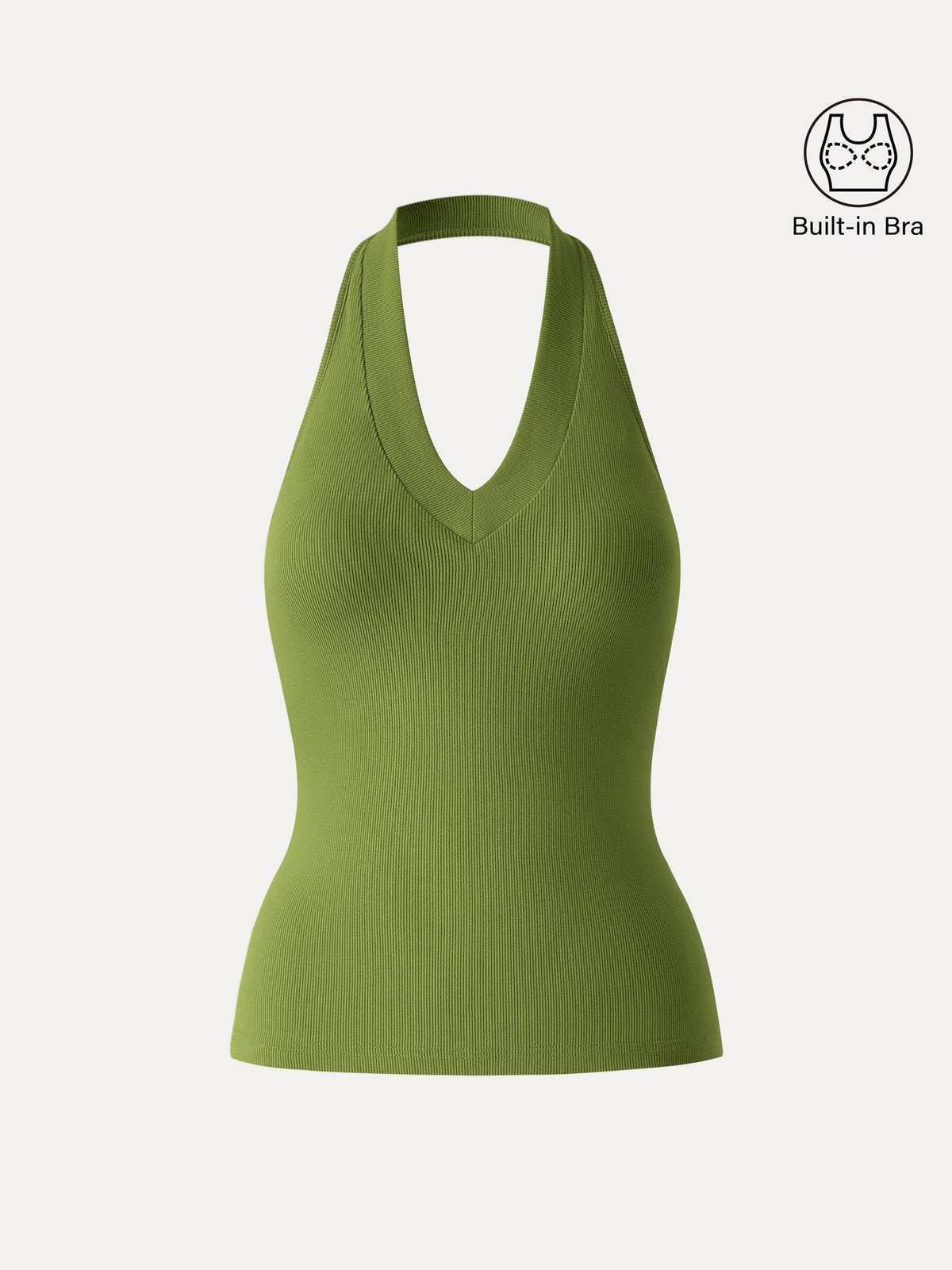 OGLmove Women's Plantive Halter Neck Open Back Bra Tank