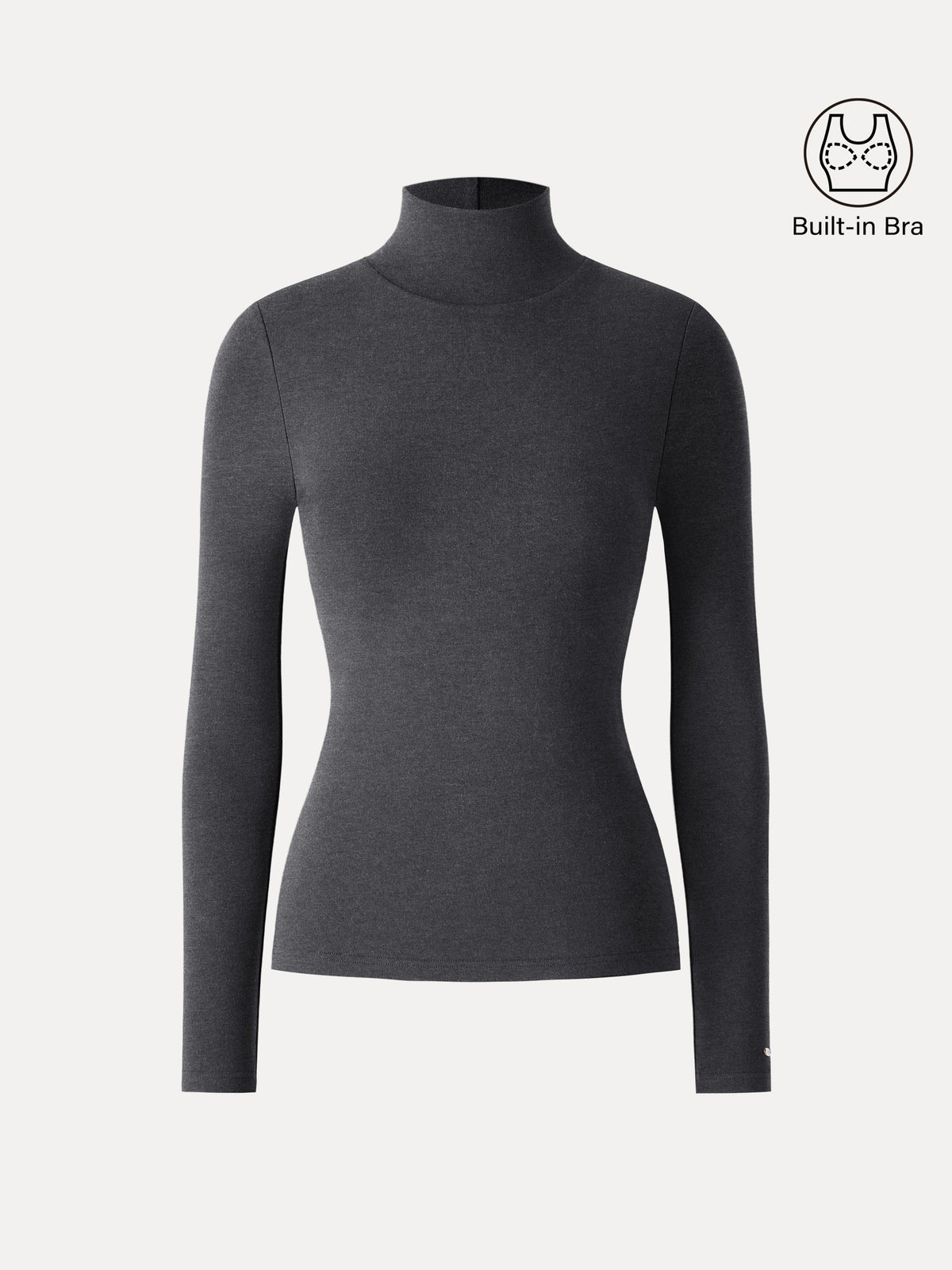 OGLmove Women's ProWarm Turtleneck Long Sleeve Bra Top