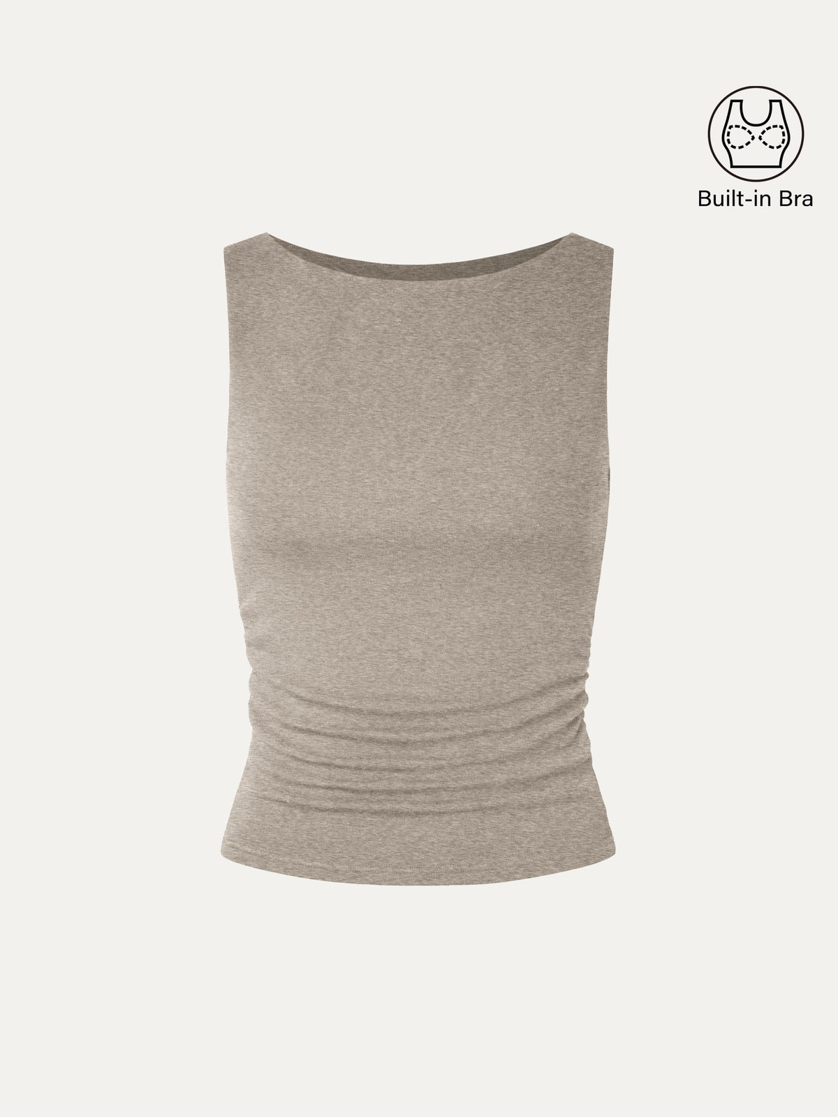 Boat Neck Bra Tank Top