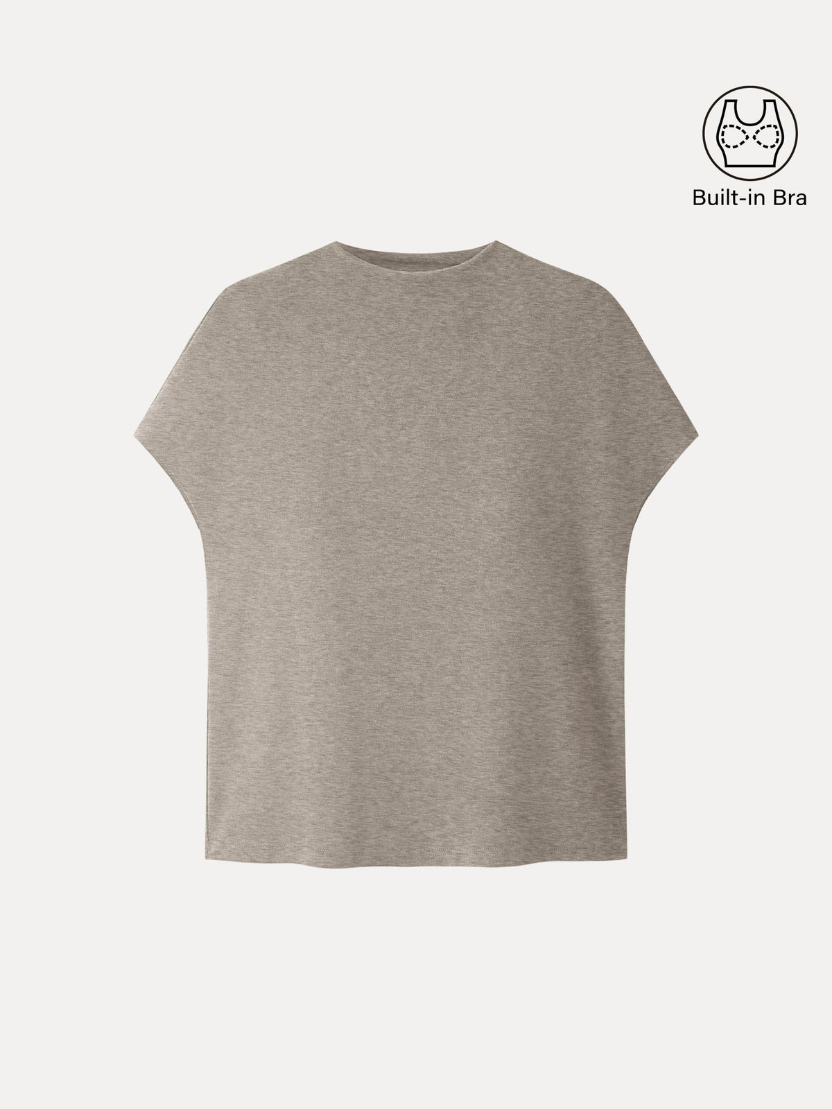 OGLmove Women's Eco-Mousse® Mock Neck Short Sleeve Bra Top