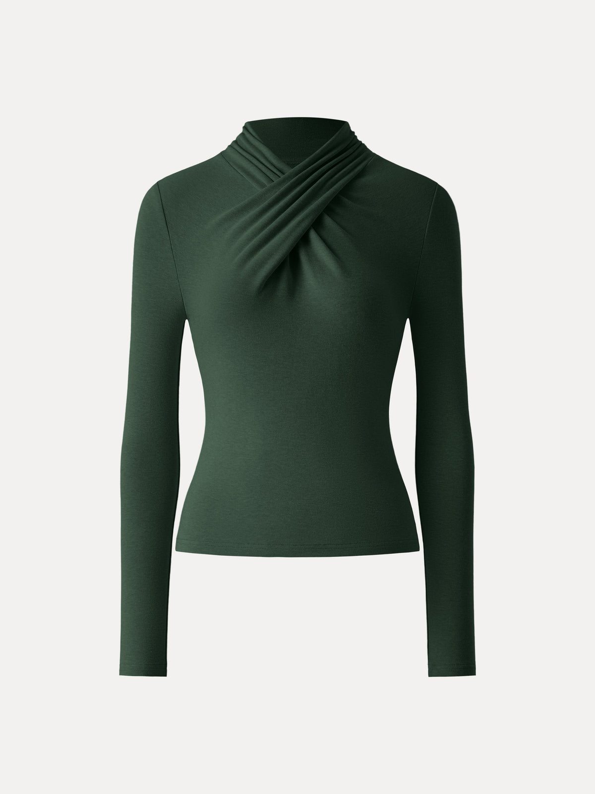 OGLmove Women's Eco-Mousse® ProWarm Twisted Mockneck Long Sleeve Top