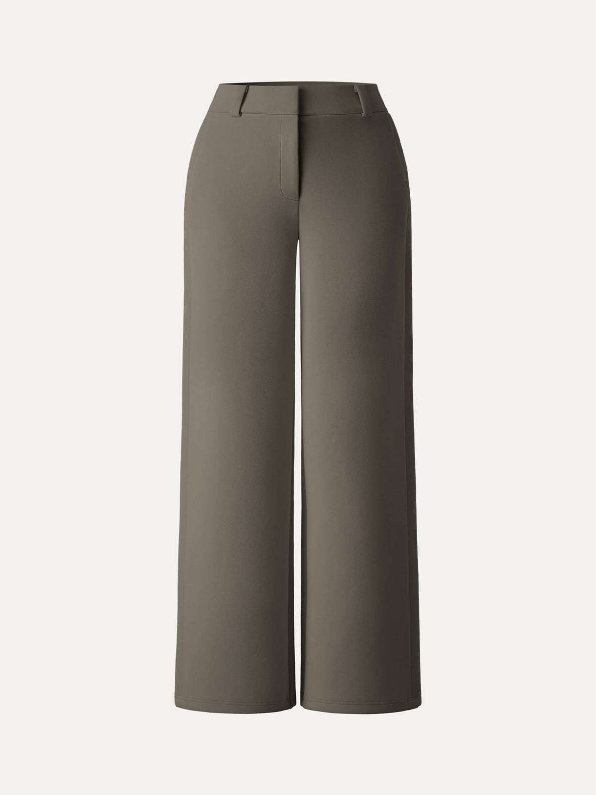 OGLmove Women's Stretchy Mid-Rise Wide-Leg Trousers