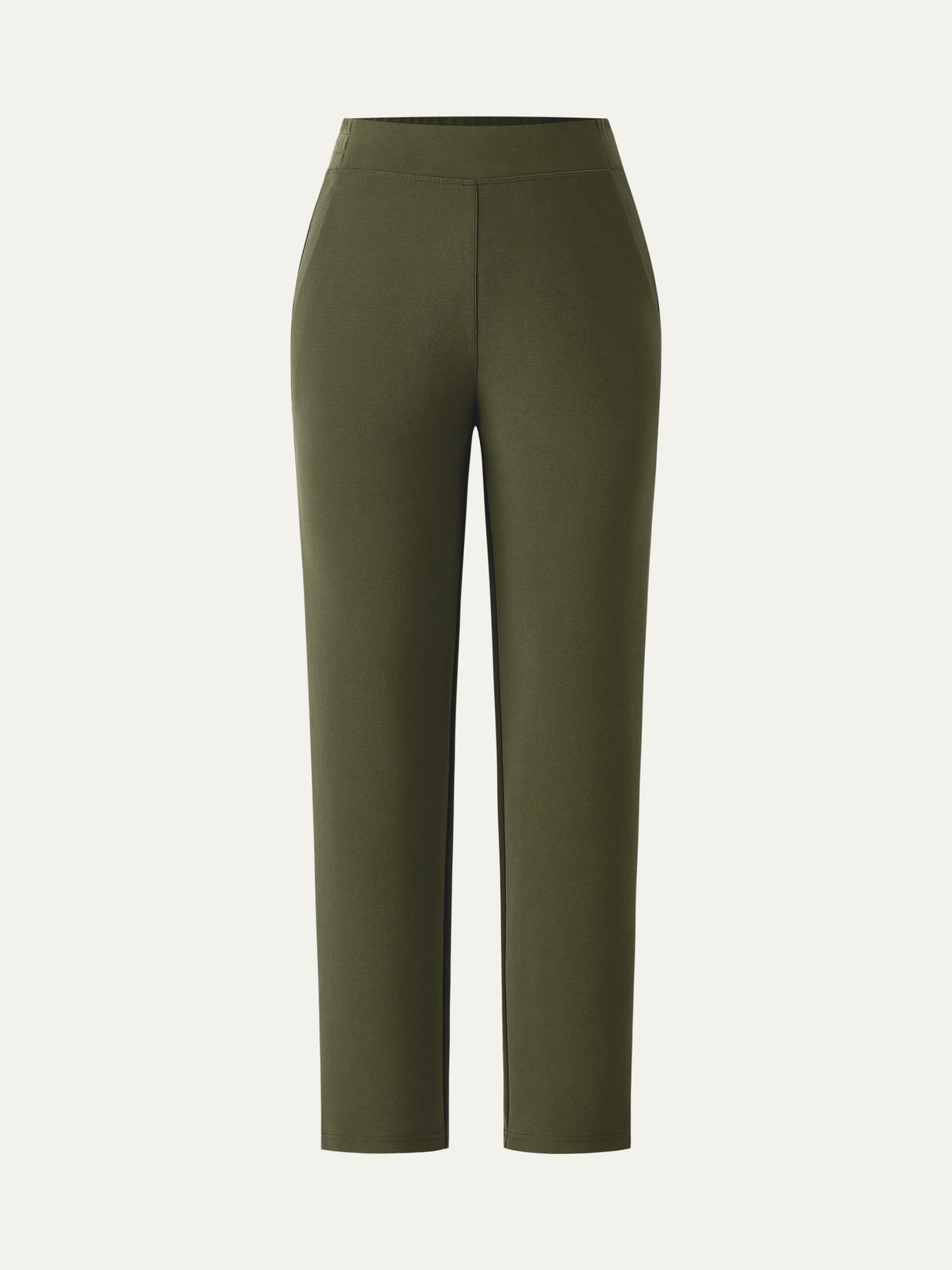 OGLmove Women's Mid Rise Pull-on Tapered Pant with Pockets