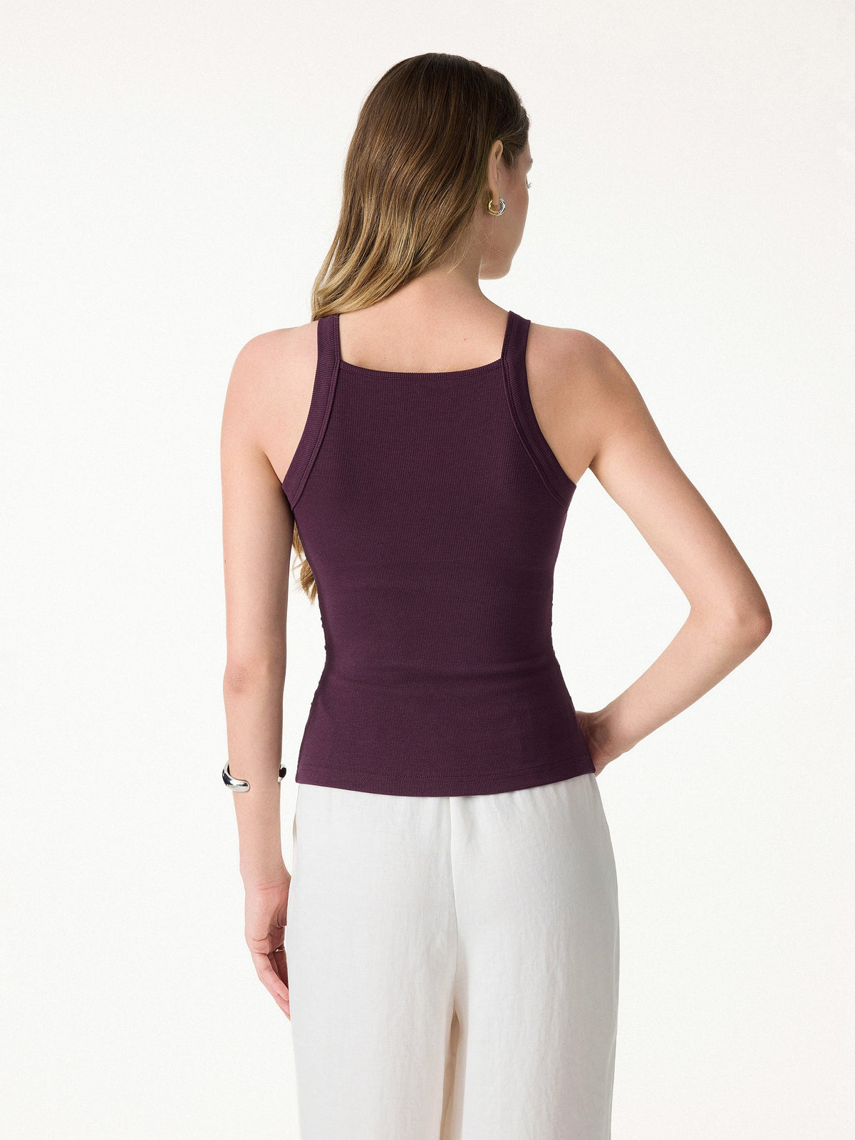 OGLmove Women's Plantive Chic Square Neck Ruched Bra Tank