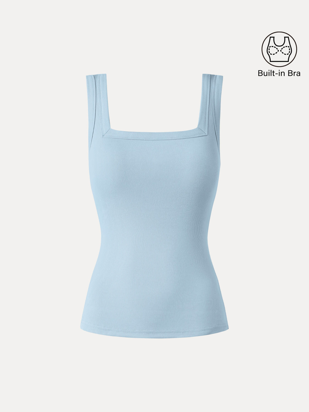 OGLmove Women's Slinky Square Open-Back Bra Tank Top
