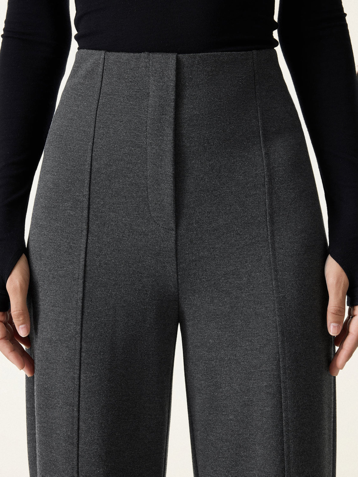 OGLmove Women's Ponte High-Rise Straight-Leg Pants with Pockets