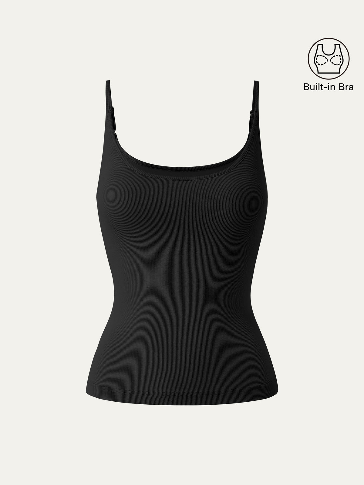 OGLmove Women's Scoop Neck Spaghetti Strap New Airy Bra Tank Top