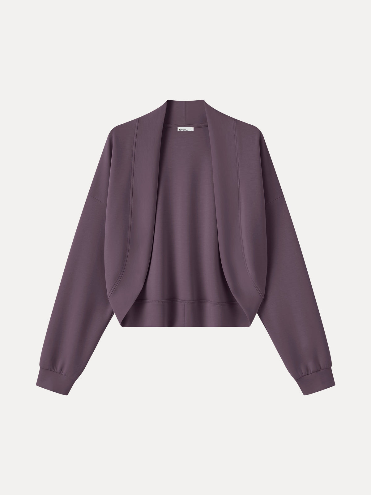 OGLmove Women's Lyocell Spacer Knit Drop-Shoulder Shrug Cardigan