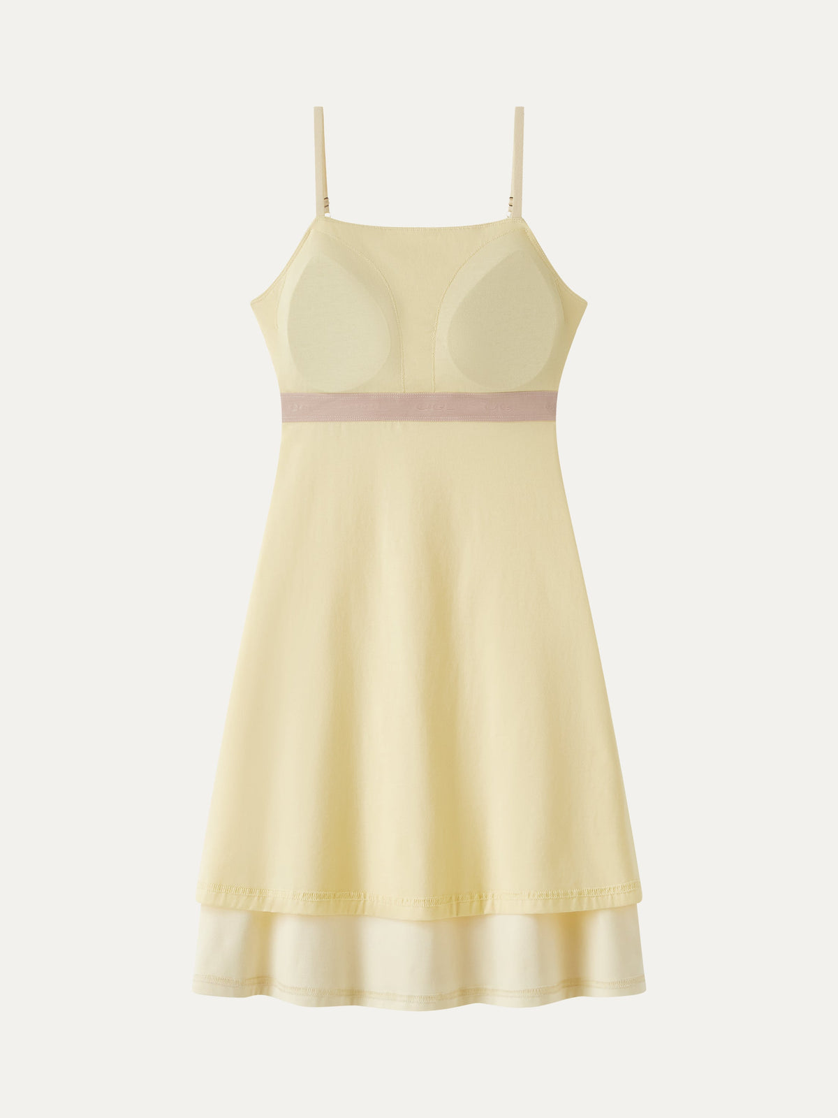 OGLmove Women's Square Neck Ruched Spaghetti Mini Bra Dress
