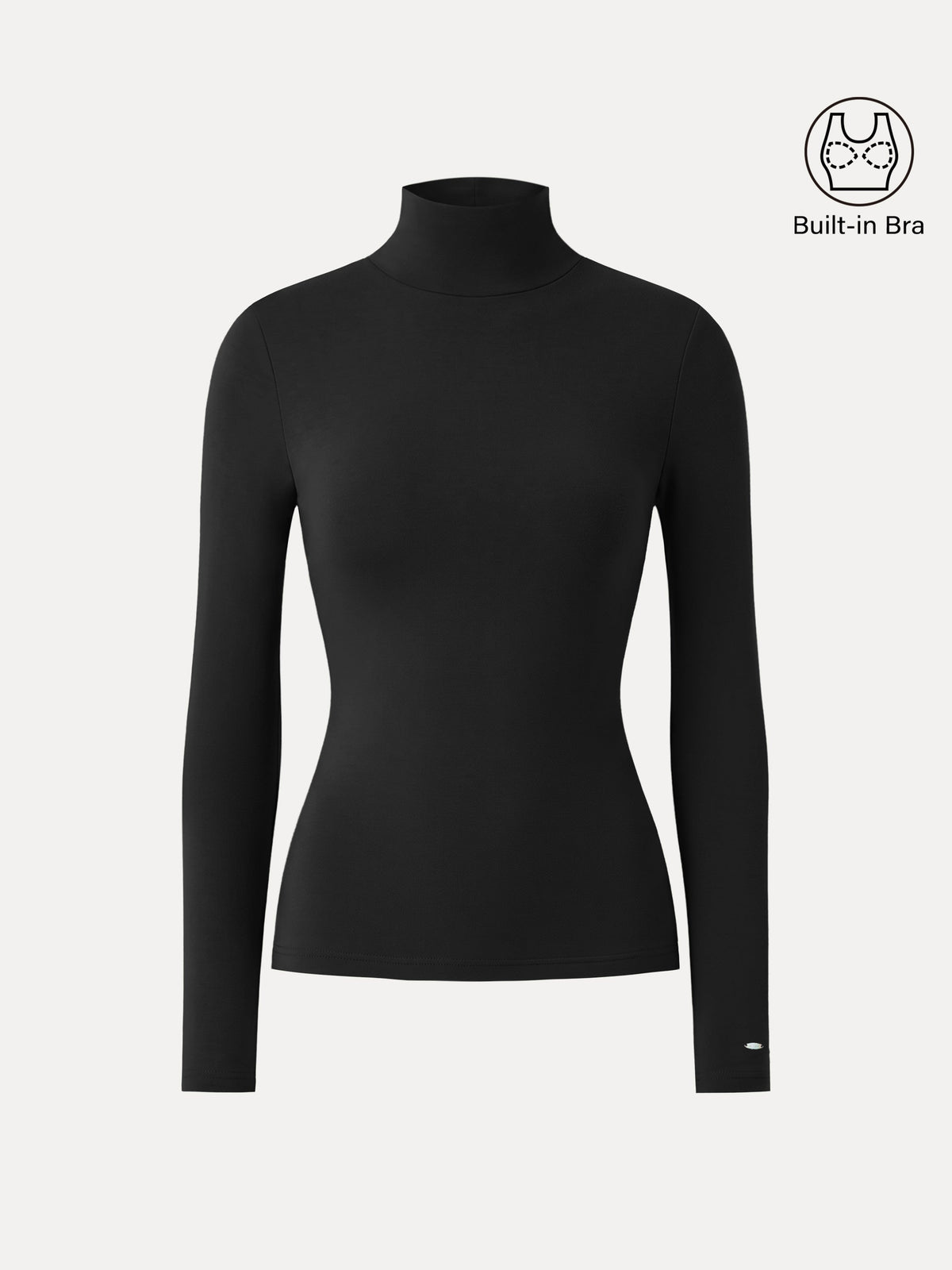 OGLmove Women's MaxWarm Turtleneck Long Sleeve Bra Top