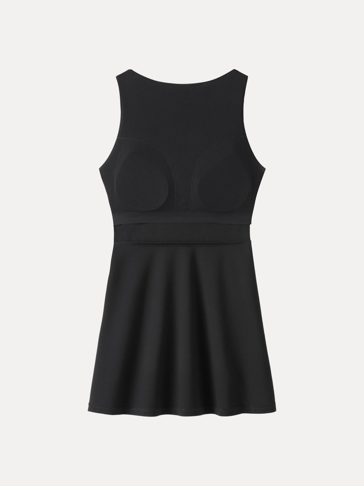 OGLmove Women's Boatneck Fit-and-Flare Mini Bra Dress