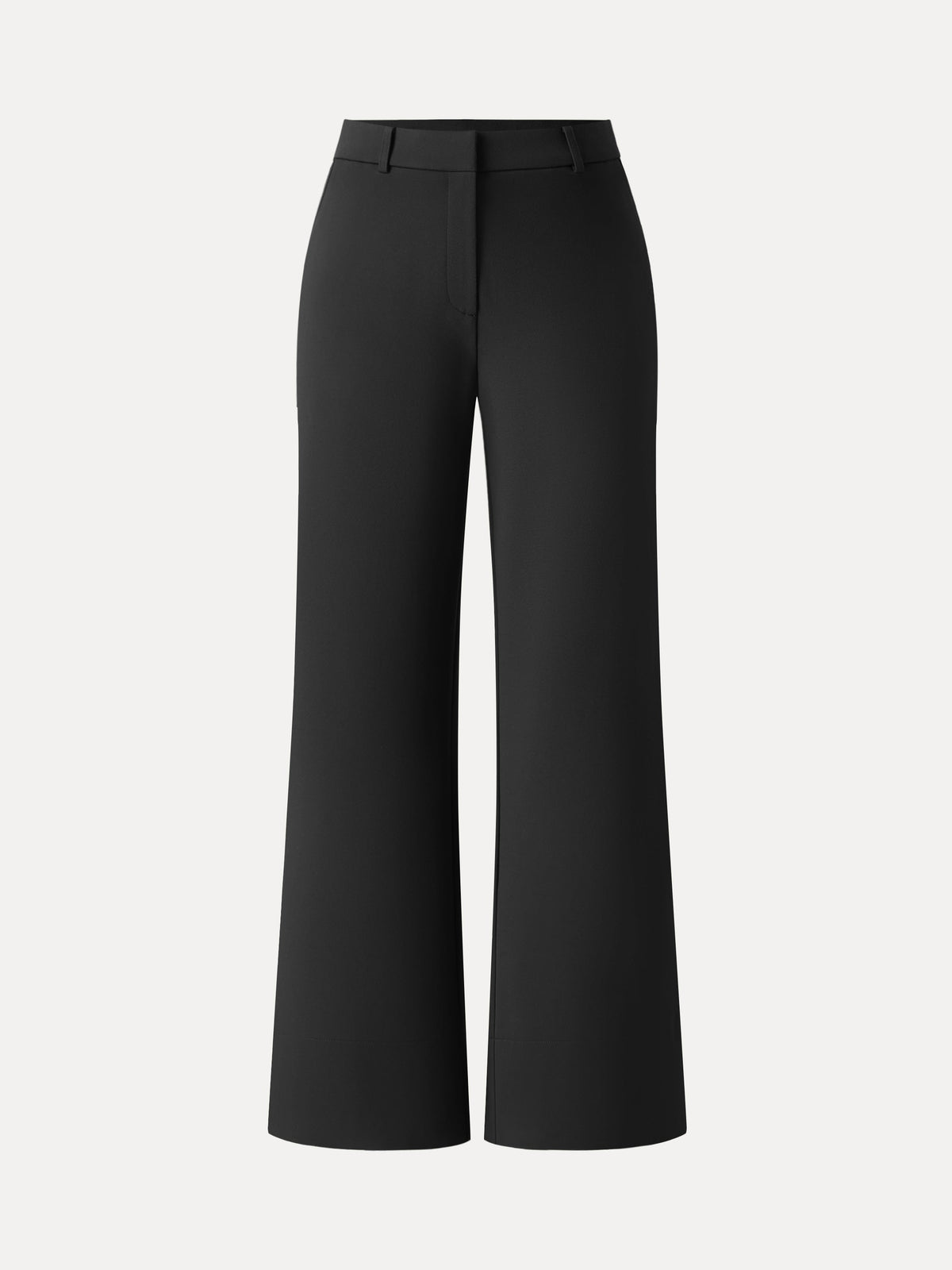 OGLmove Women's Ponte Mid-Rise Wide-Leg Pants