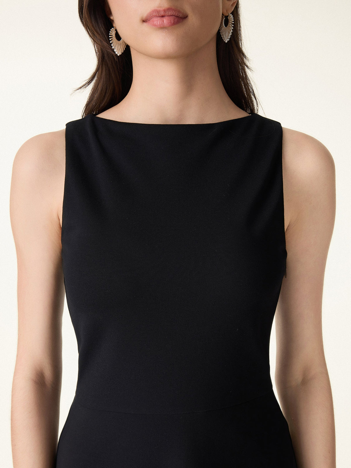 OGLmove Women's Boatneck Fit-and-Flare Mini Bra Dress