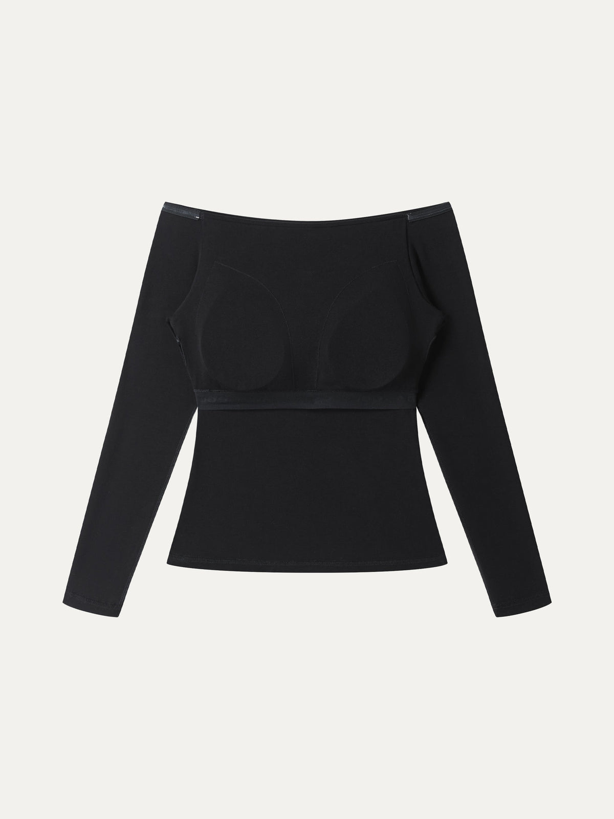 OGLmove Women's Eco-Mousse® Non-Slip Off-Shoulder Long Sleeve Bra Top