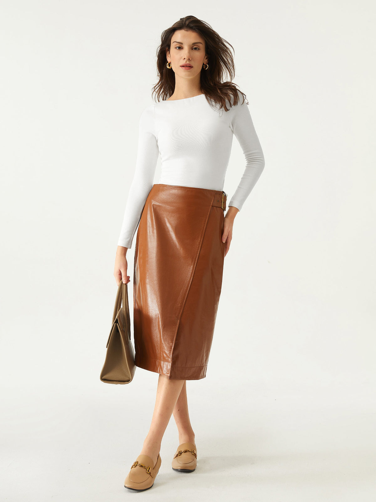 OGLmove Women's Eco-Mousse® Boatneck Long Sleeve Ruched Bra Top