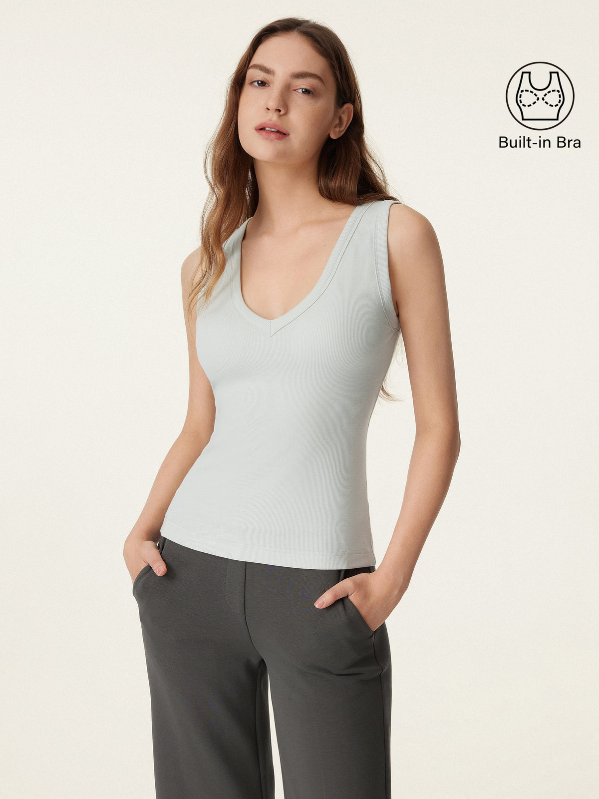 OGLmove Women's CottonAir V-Neck Bra Tank