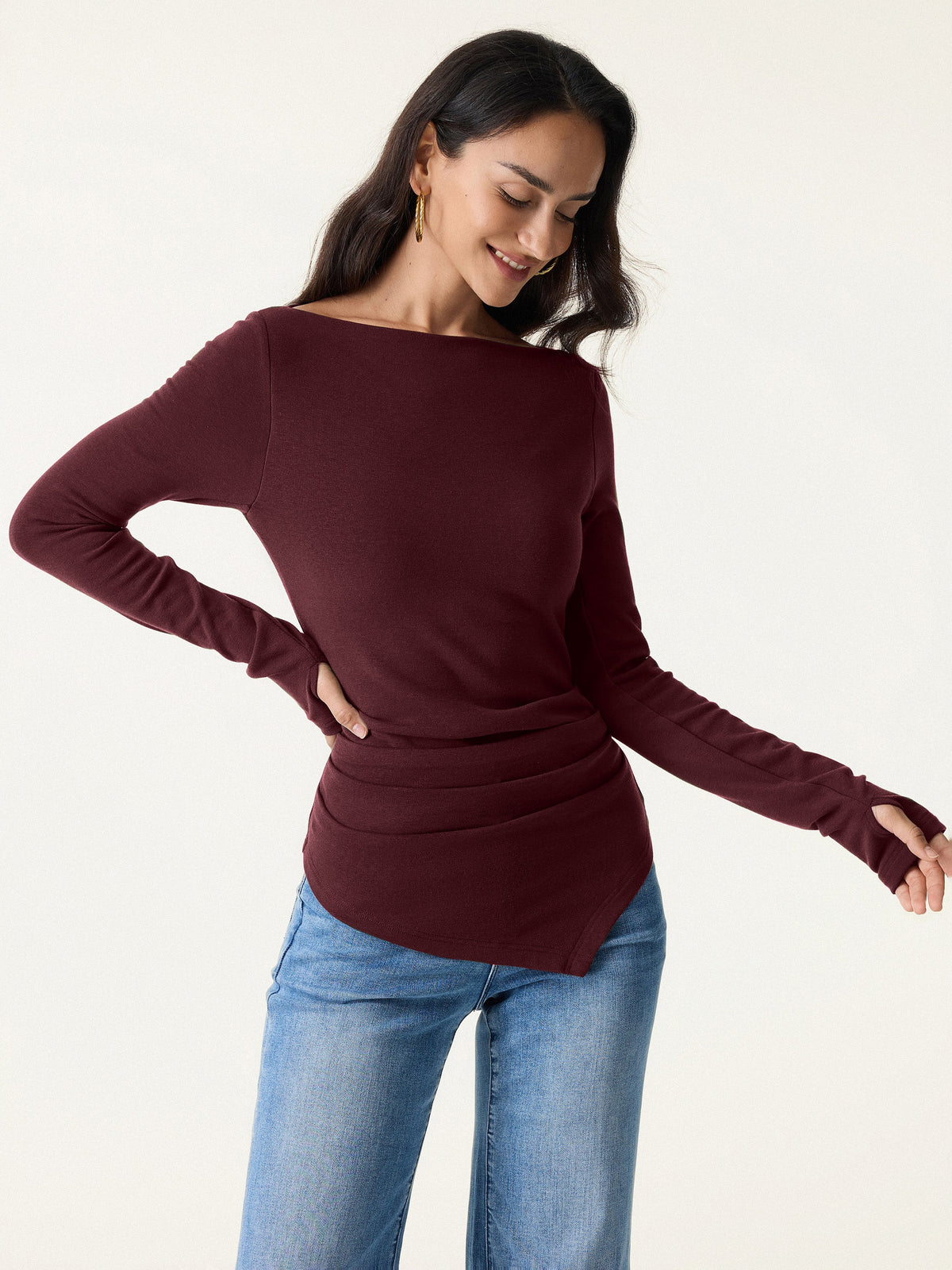 OGLmove Women's Eco-Mousse® ProWarm Boatneck Bra Top