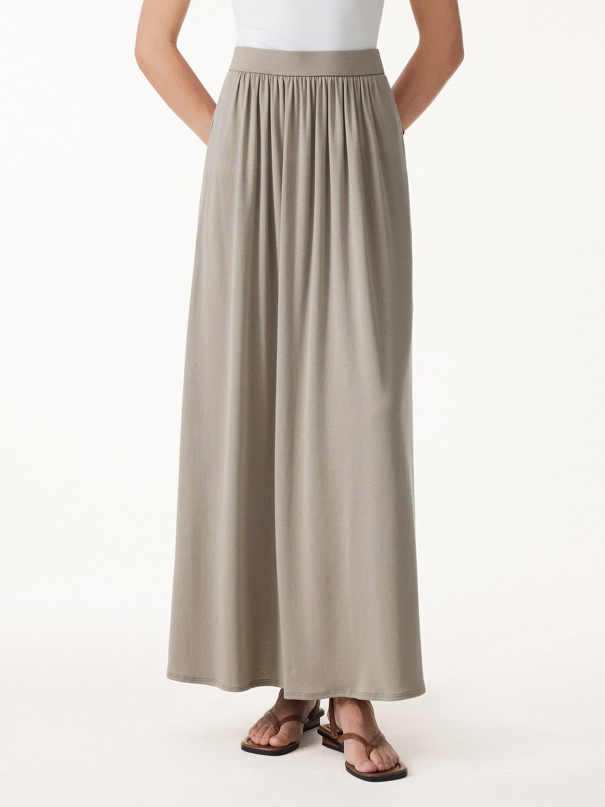 OGLmove Women's 2-Piece Multi-Wear Bra Top and Maxi Skirt Set