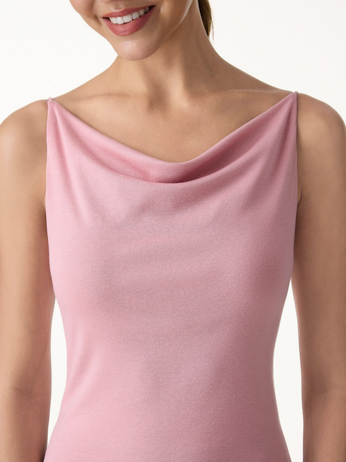 OGLmove Women's 2-Piece Cowl Neck Bra Tank & Mid-Rise Wide-Leg Pants Set