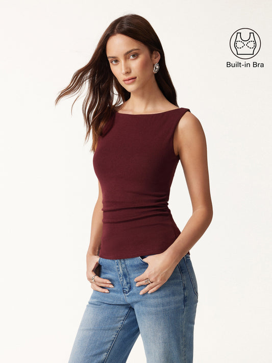 OGLmove Women's Eco-Mousse® Boat Neck Bra Tank