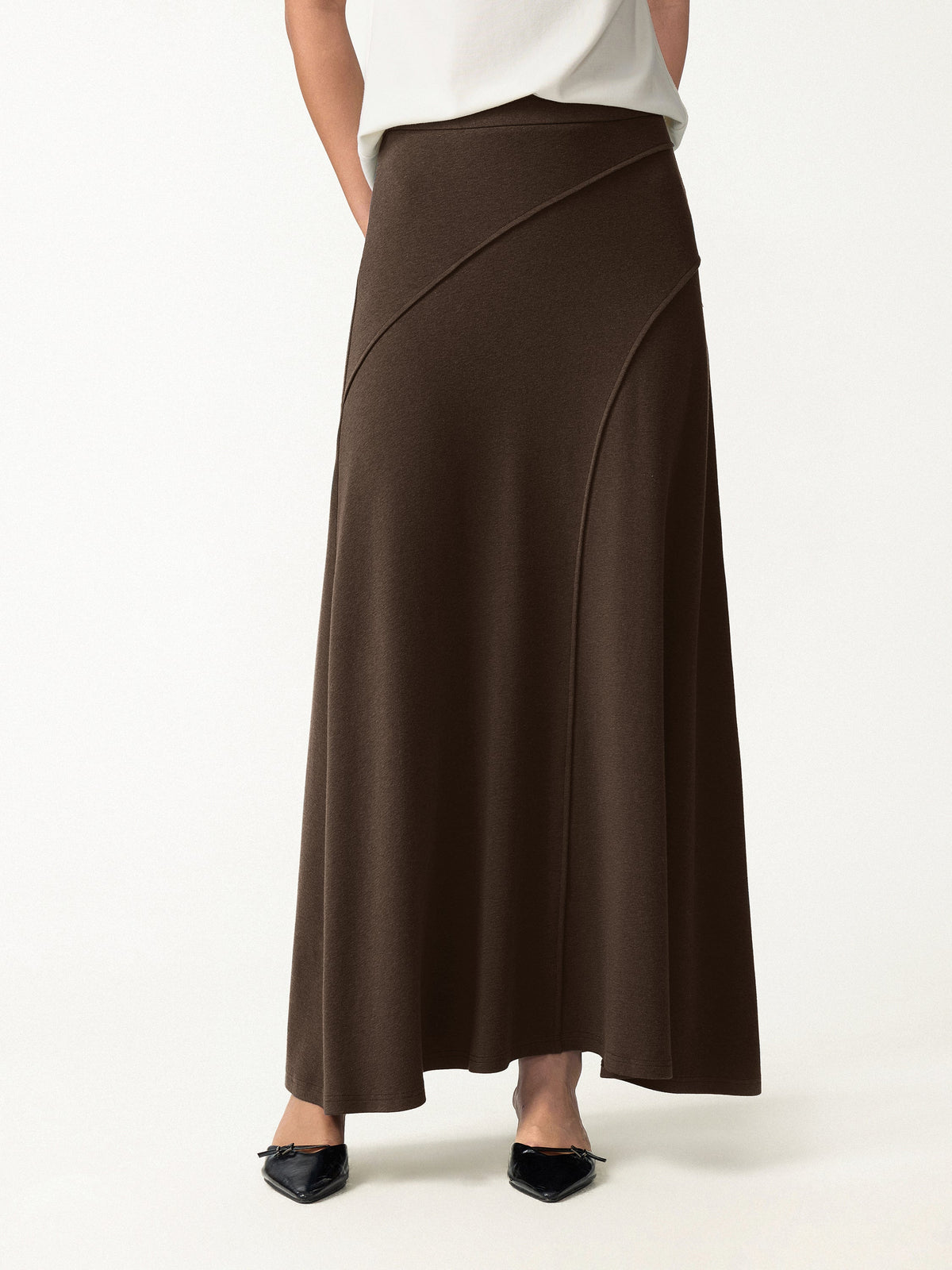 OGLmove Women's Eco-Mousse® Drapey A-Line Midi Skirt