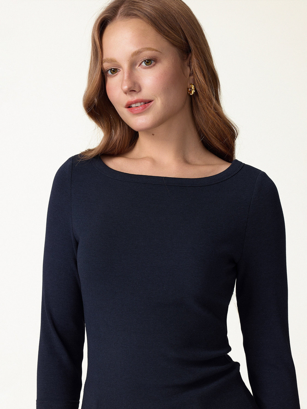OGLmove Women's Plantive® Boatneck 3/4 Sleeve Bra Top