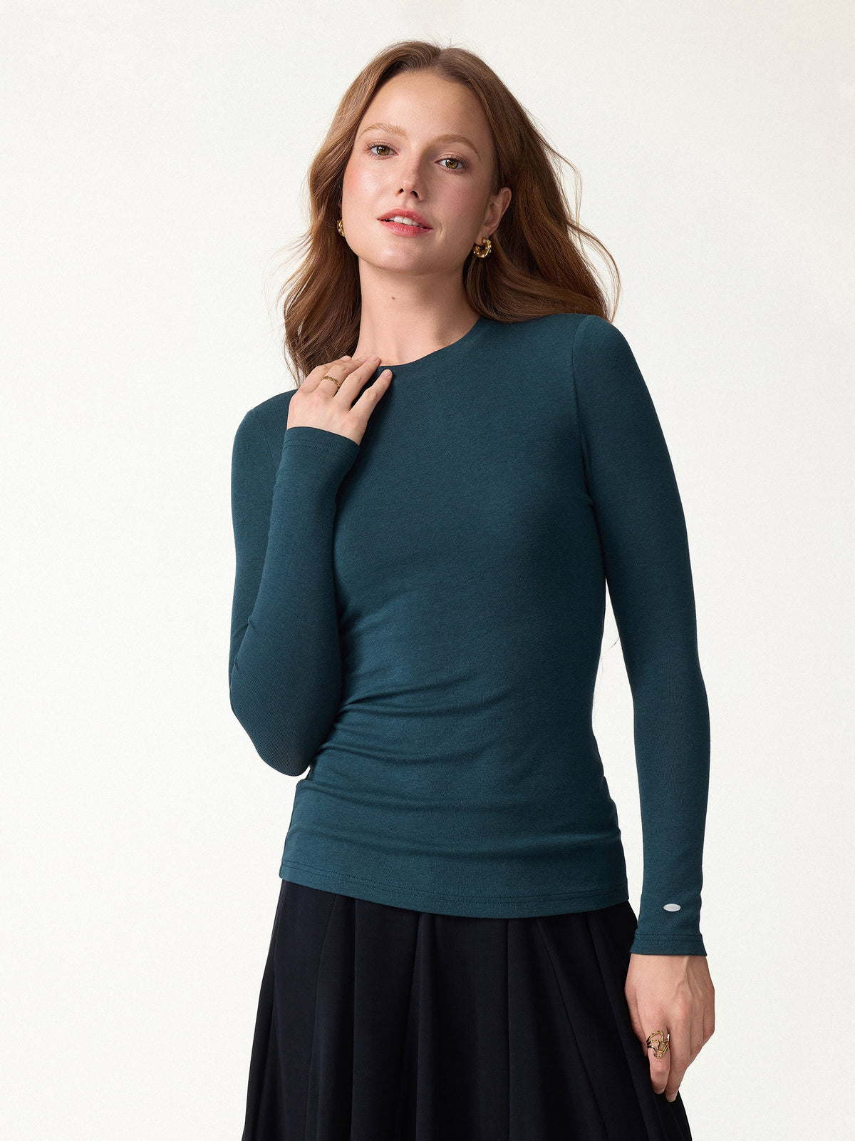 OGLmove Women's Crewneck Long Sleeve Bra Top