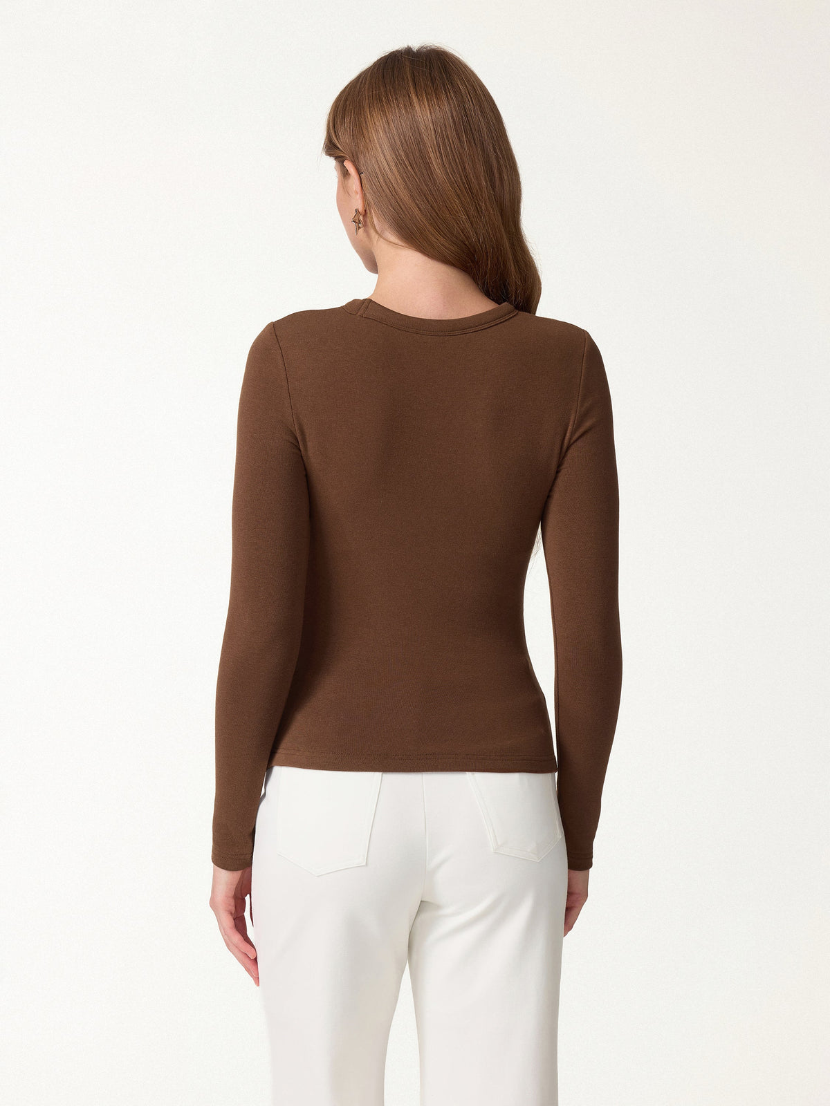 OGLmove Women's Eco-Mousse® Roundneck Ruched Bra Top