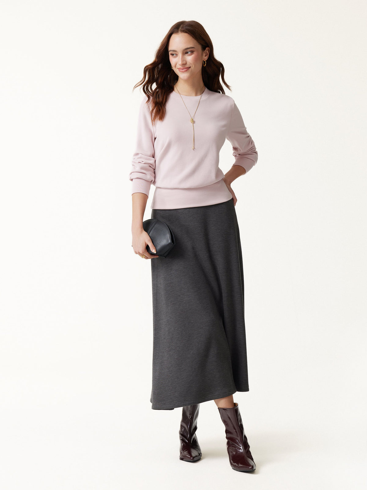 OGLmove Women's Eco-Mousse Crewneck Brushed Brami Top