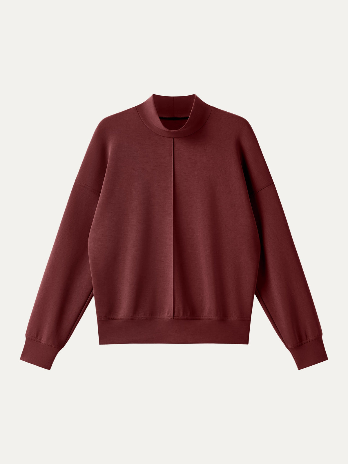 OGLmove Women's Modal Spacer Mockneck Long Sleeve Pullover Shirt