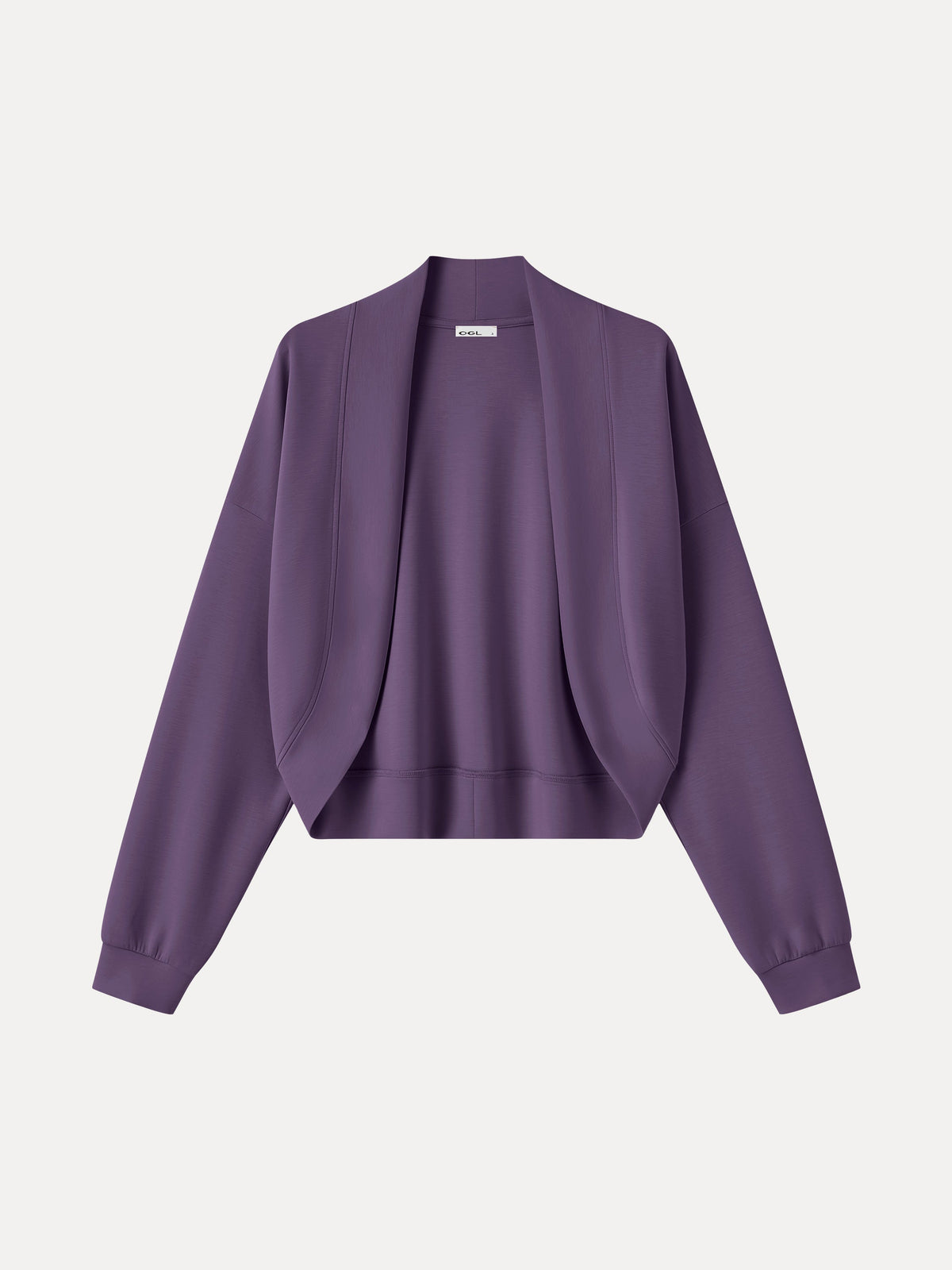 OGLmove Women's Lyocell Spacer Knit Drop-Shoulder Shrug Cardigan