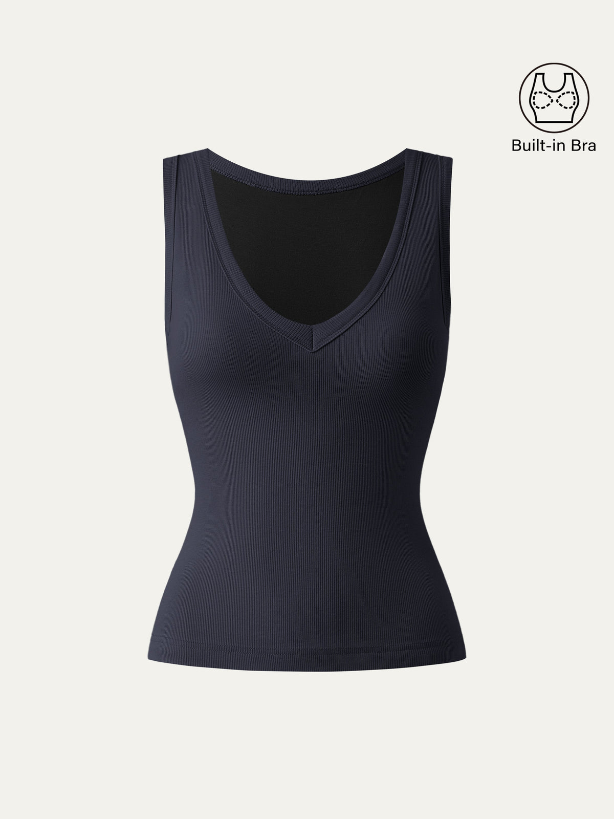 OGLmove Women's Cotton Airy Stretchy V-Neck Bra Tank