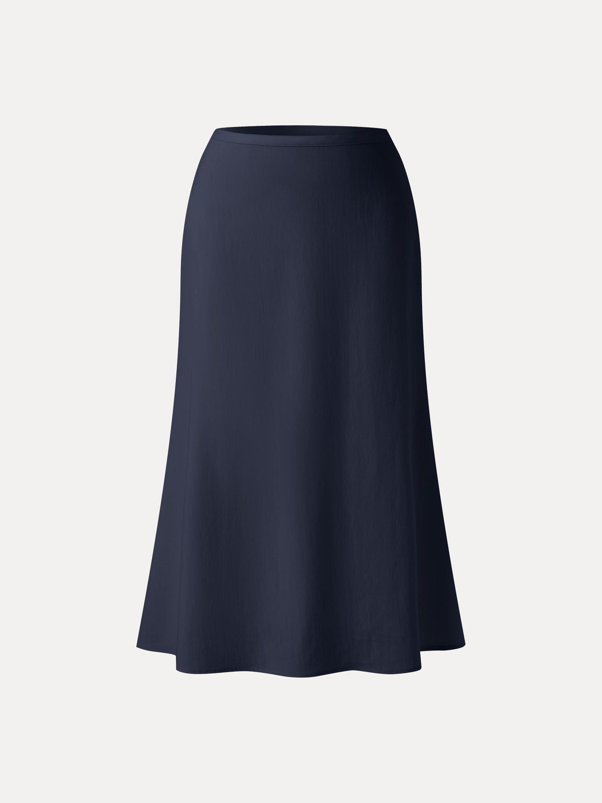 OGLmove Women's Lyocell-Linen Blend Maxi Flared Pull-On Skirt