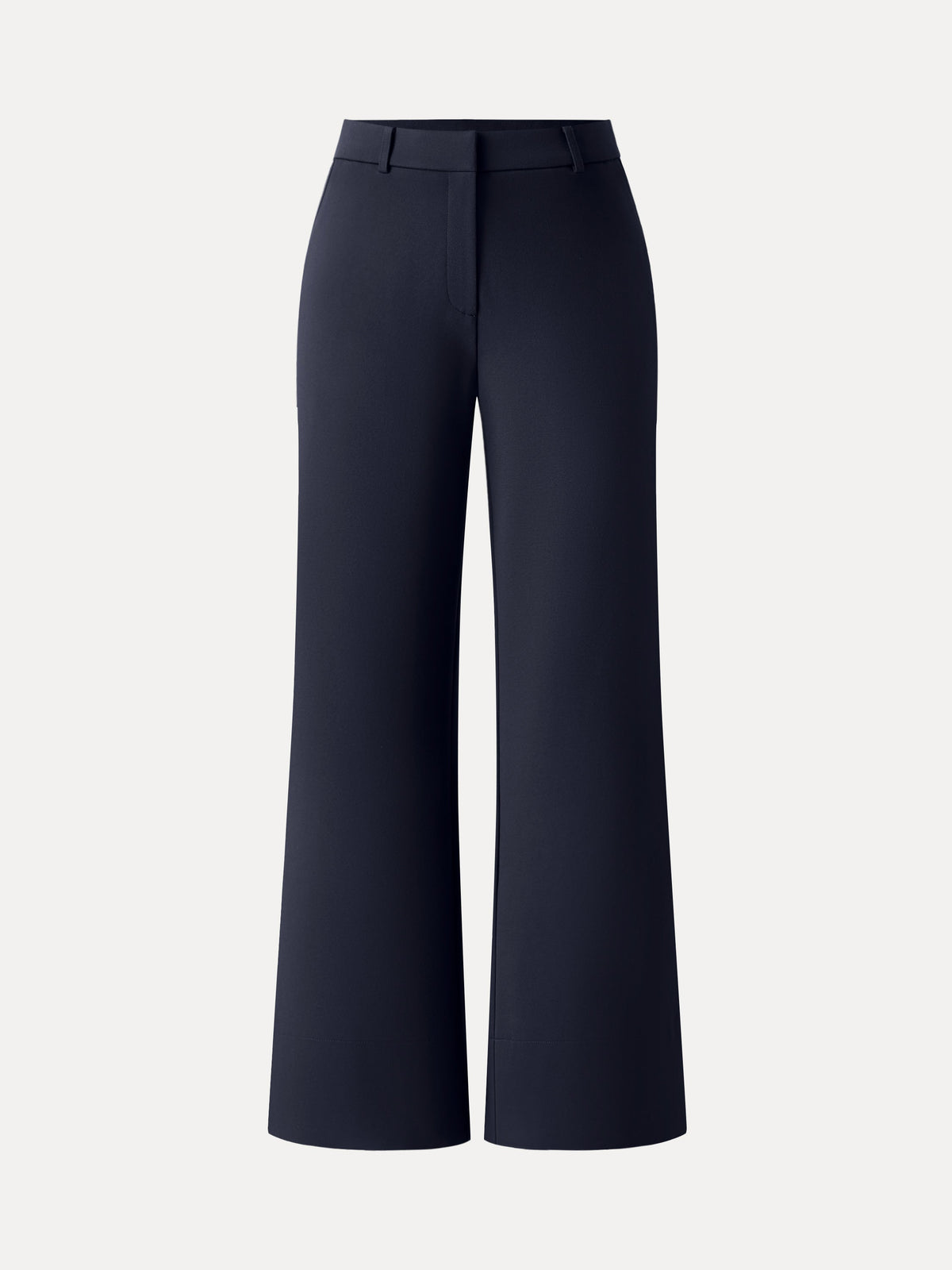 OGLmove Women's Ponte Mid-Rise Wide-Leg Pants