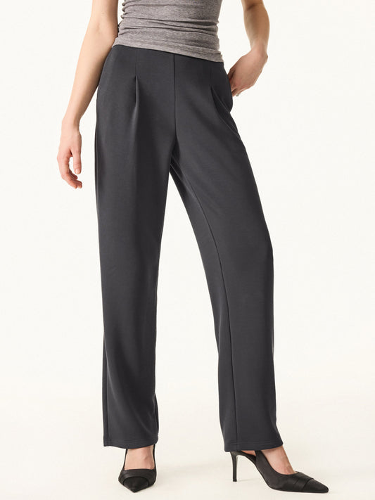 OGLmove Women's Sandwashed Spacer Mid Rise Straight Leg Pull-on Trousers