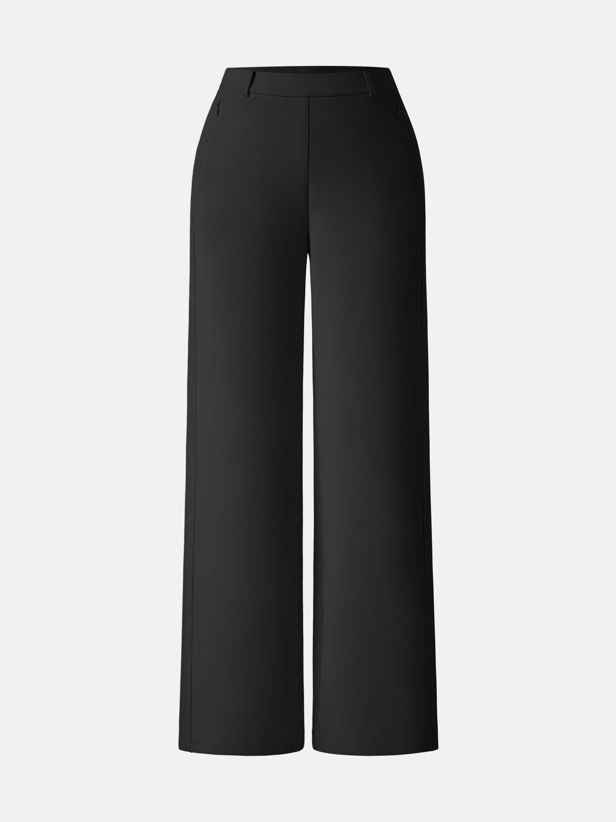 OGLmove Women's Stretch Cotton Blend Slimming High-Rise Wide-Leg Pants